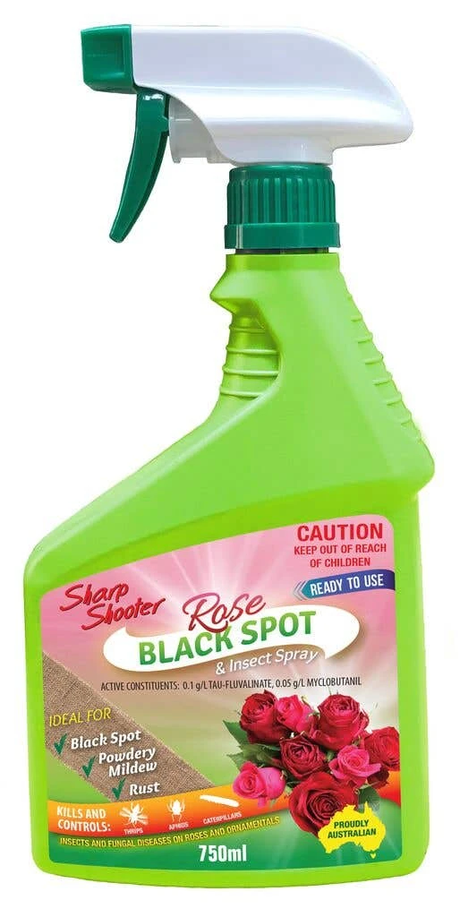 Sharp Shooter Rose Black Spot & Insect Spray 750ml 3 Sharp Shooter Rose Black Spot & Insect Spray 750ml