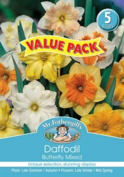 Mr Fothergill's Bulbs Daffodil Butterfly Mixed 5 Bulbs