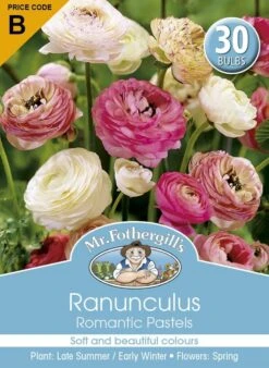 Mr Fothergill's Bulbs Ranunculus Romantic Past 30 Bulbs