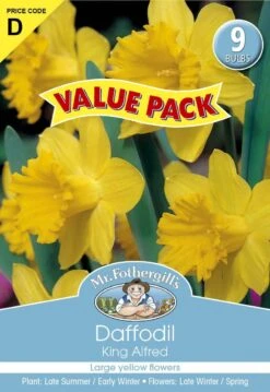 Mr Fothergill's Bulbs Daffodil Yellow 9 Bulbs