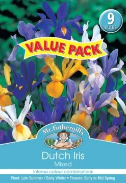 Mr Fothergill's Bulbs Dutch Iris Mixed 9 Bulbs