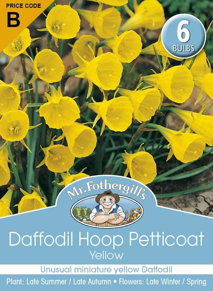 Mr Fothergill's Bulbs Daffodil Hoop Petticoat Yellow 6 Bulbs 3 Mr Fothergill's Bulbs Daffodil Hoop Petticoat Yellow 6 Bulbs