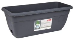 Decor Sorrento Oblong Self-Watering Plant Pot Pewter