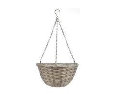 Garden Trend Hanging Basket Willow Grey 350mm