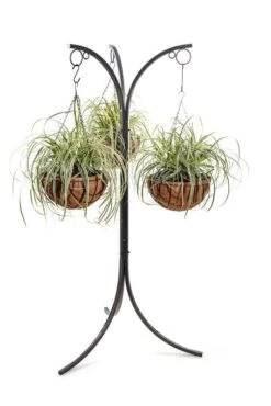 Hanging Basket Stand Hammertone 3 Hanger