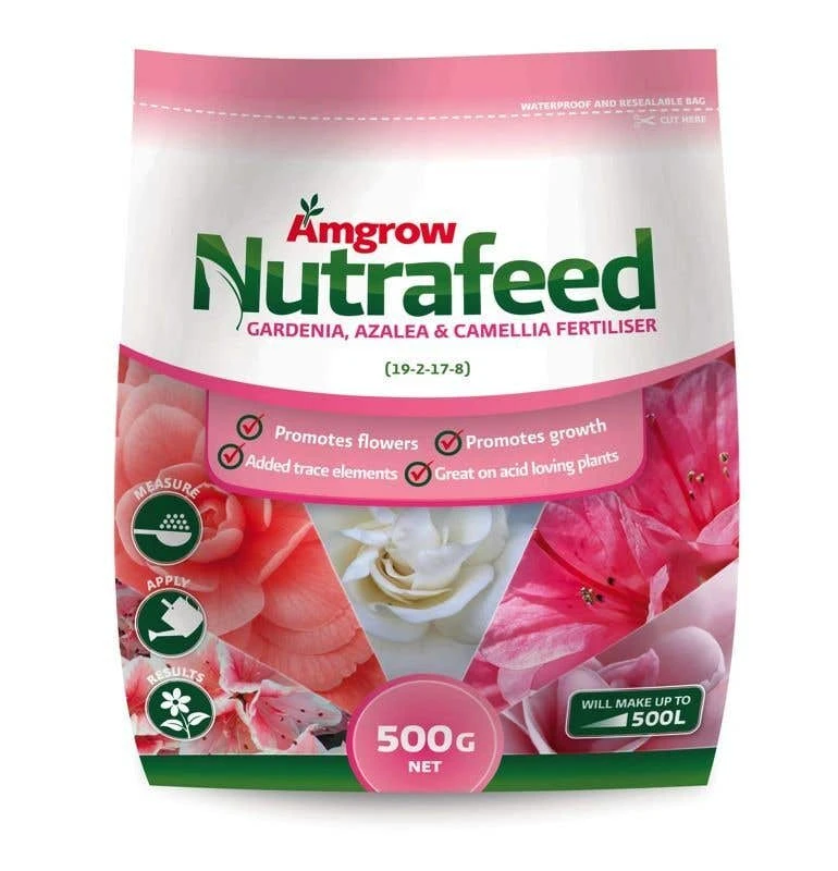 Amgrow Nutrafeed Gardenia/Azalea/Camellia Fertiliser 500g 3 Amgrow Nutrafeed Gardenia/Azalea/Camellia Fertiliser 500g