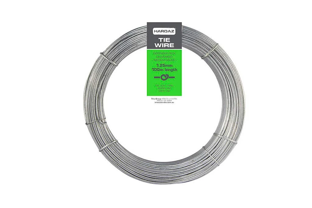 Trio Hardaz Galvanised Tie Wire Dispenser Pack 1.25mm X 100m