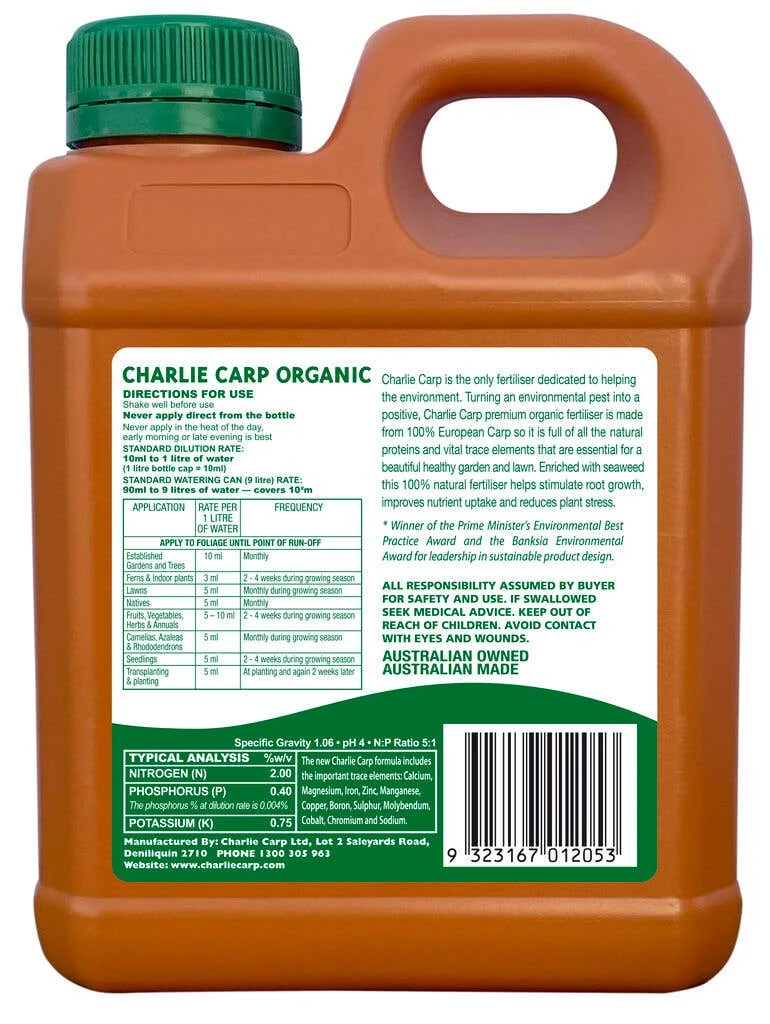 Charlie Carp Premium Organic Fertiliser 1L 4 Charlie Carp Premium Organic Fertiliser 1L - Image 2
