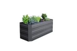 Greenlife Slimline Garden Bed Charcoal