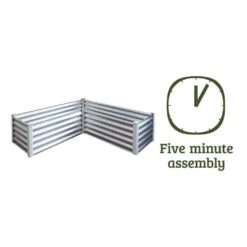 Organic Garden Co L Shaped Raised Garden Bed Zincalume 1500 X 1500 X 410mm -Plant Care Shop 6271175 3 37