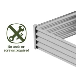 Organic Garden Co Square Raised Garden Bed Zincalume 1000 X 1000 X 300mm -Plant Care Shop 6271183 4 37