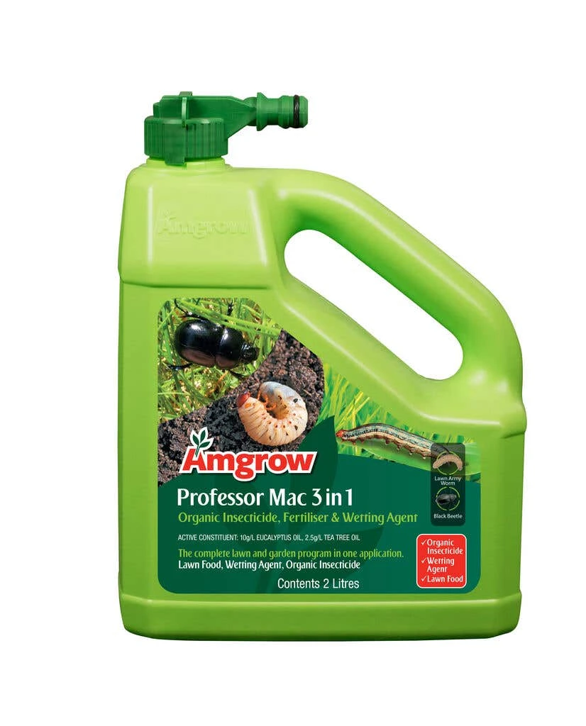 Amgrow Lawn Insecticide Organic 3-in-1 Hose On Professor Mac 2L 3 Amgrow Lawn Insecticide Organic 3-in-1 Hose On Professor Mac 2L