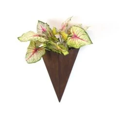 Garden Trend Metal Cone Wall Planter Rust Finish -Plant Care Shop 6362222 2 2