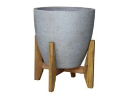 Northcote Pottery Cement Egg Pot With Stand 28cm