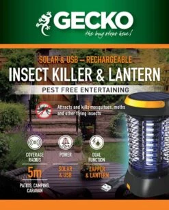Gecko Bug Zapper Rechargeable Solar USB -Plant Care Shop 6531578 4 10