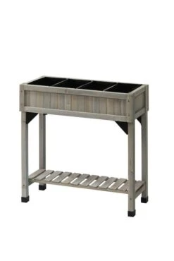 VegTrug 4 Pocket Herb Planter Grey Wash