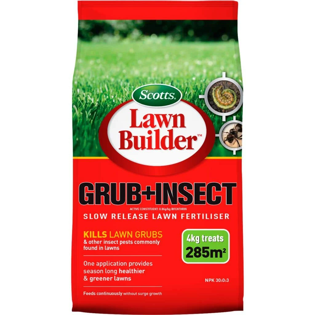 Scotts Lawn Builder Grub & Insect Lawn Fertiliser 4kg 3 Scotts Lawn Builder Grub & Insect Lawn Fertiliser 4kg