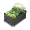 Patio Garden Bed With Base Charcoal 800 X 500 X 300mm
