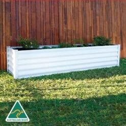 Organic Garden Co Rectangular Raised Garden Bed Surfmist 2000 X 500 X 410mm