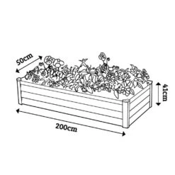 Organic Garden Co Rectangular Raised Garden Bed Surfmist 2000 X 500 X 410mm 13 Organic Garden Co Rectangular Raised Garden Bed Surfmist 2000 X 500 X 410mm -Plant Care Shop 6729842 2 33