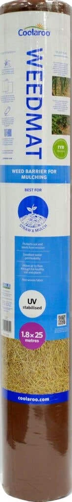 Coolaroo Mulch Mat Brown 1.8m X 25m