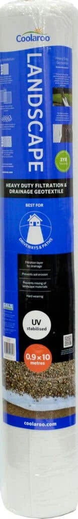 Coolaroo Weed Mat Geotextile Heavy Duty White 0.9m X 10m