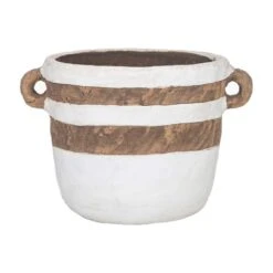 Marzena Plant Pot Brown/White
