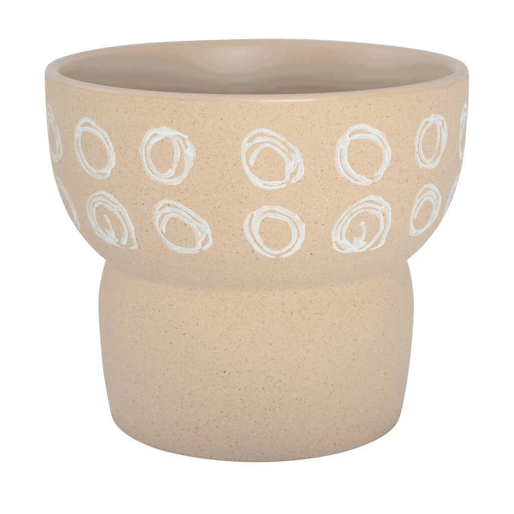 Planter Pot Everly 20.3x17.8cm Nude 2 Planter Pot Everly 20.3x17.8cm Nude