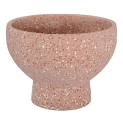 Planter Pot Melanie 19.5x14.5cm Pink Terrazzo Look