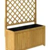 Takasho Planter Box Wooden Trellis Natural 900mm -Plant Care Shop 6875371 0