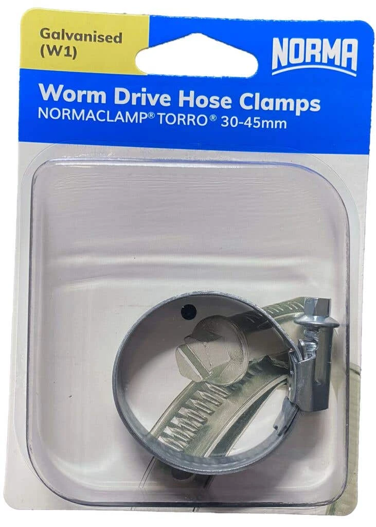 Norma Worm Drive Hose Clamps Torro BW 30-45mm W1 12mm 4 Norma Worm Drive Hose Clamps Torro BW 30-45mm W1 12mm - Image 2