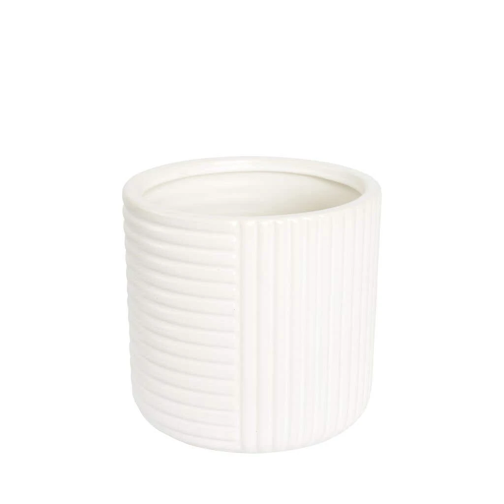 Planter Pot Shelby 13.5x13cm White 3 Planter Pot Shelby 13.5x13cm White