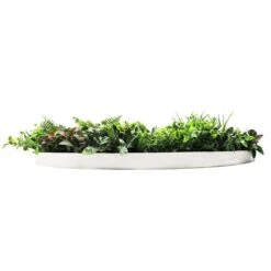 Country Fern Slimline UV Resistant Artificial Wall Disc White 1m -Plant Care Shop 7029887 2 5