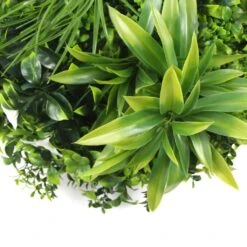 White Flowering UV Resistant Artificial Wall Disc Black 500mm 13 White Flowering UV Resistant Artificial Wall Disc Black 500mm -Plant Care Shop 7029895 4 7