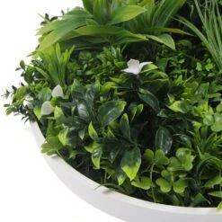 White Flowering UV Resistant Artificial Wall Disc White 750mm -Plant Care Shop 7029903 4 6