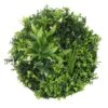 White Flowering UV Resistant Artificial Wall Disc Black 750mm -Plant Care Shop 7029911 0 6