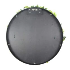 White Flowering UV Resistant Artificial Wall Disc Black 750mm -Plant Care Shop 7029911 6 6