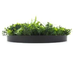 White Flowering UV Resistant Artificial Wall Disc Black 1m -Plant Care Shop 7029937 3 7