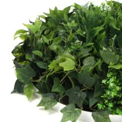 Fern & Ivy Slimline UV Resistant Artificial Wall Disc White 600mm -Plant Care Shop 7029960 4 5