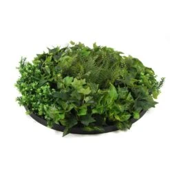 Fern & Ivy Slimline UV Resistant Artificial Wall Disc Black 800mm -Plant Care Shop 7029994 3 5