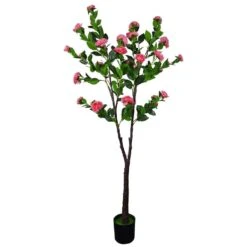 Pink Flowering Artificial Camellia Tree 1.8m 9 Pink Flowering Artificial Camellia Tree 1.8m -Plant Care Shop 7030026 3 5