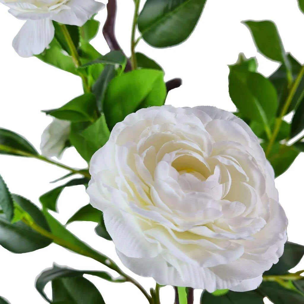 White Flowering Artificial Camellia Tree 1.8m 4 White Flowering Artificial Camellia Tree 1.8m - Image 2