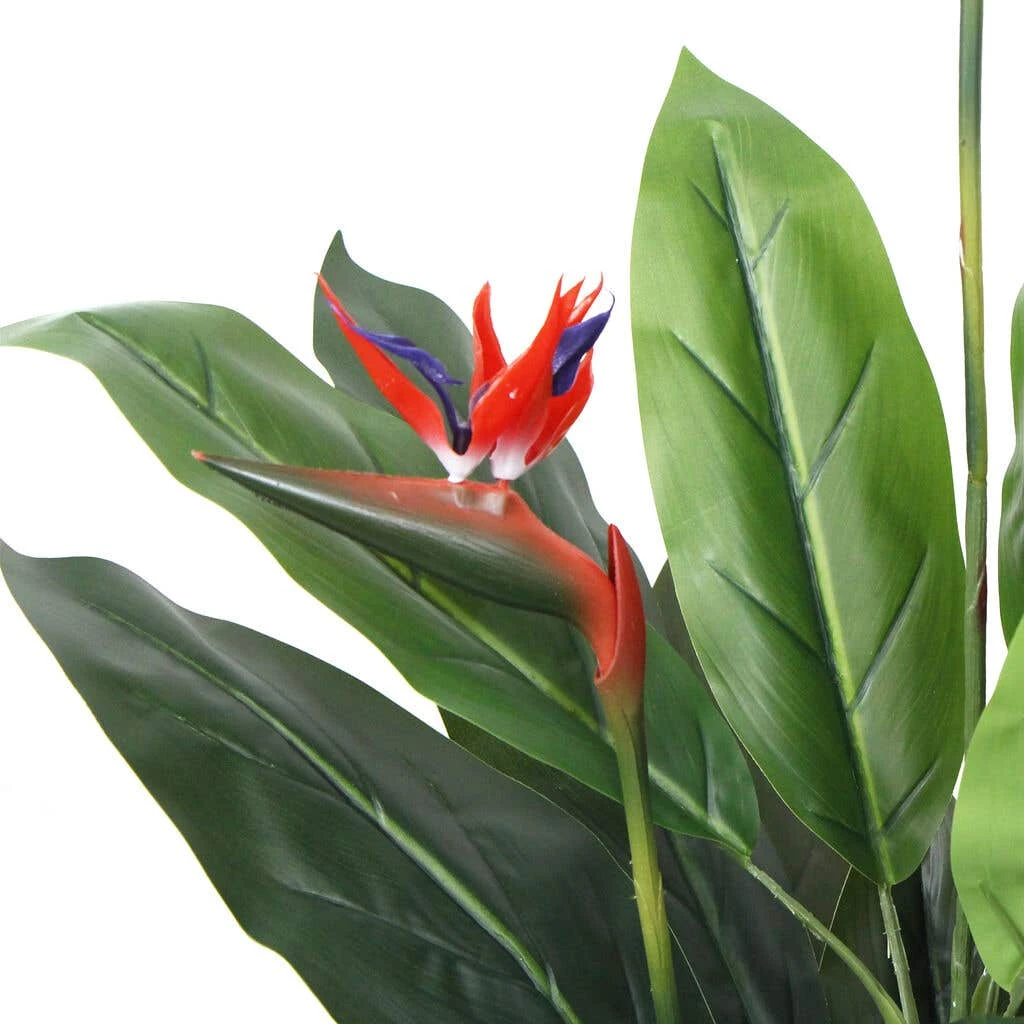 Artificial Bird Of Paradise Plant Red Flowers 1.5m 4 Artificial Bird Of Paradise Plant Red Flowers 1.5m - Image 2