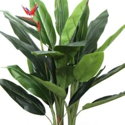 Artificial Bird Of Paradise Plant Red Flowers 1.5m 13 Artificial Bird Of Paradise Plant Red Flowers 1.5m -Plant Care Shop 7030042 2 2