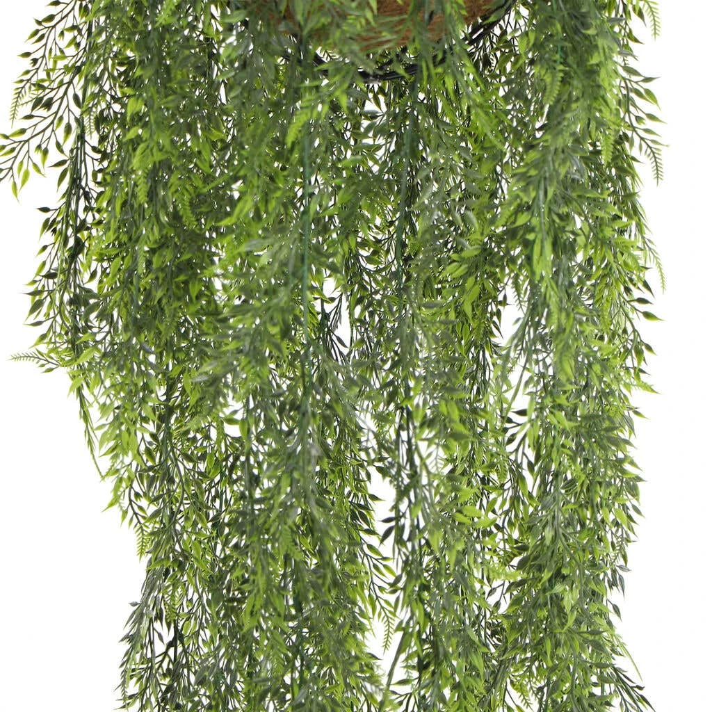 Mixed Fern Coco Fibre Artificial Hanging Basket UV Resistant 1.35m 5 Mixed Fern Coco Fibre Artificial Hanging Basket UV Resistant 1.35m - Image 3