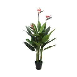 Artificial Bird Of Paradise Red 1.5m
