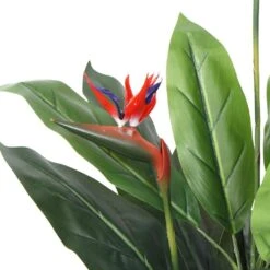 Artificial Bird Of Paradise Red 1.5m -Plant Care Shop 7030075 7 5