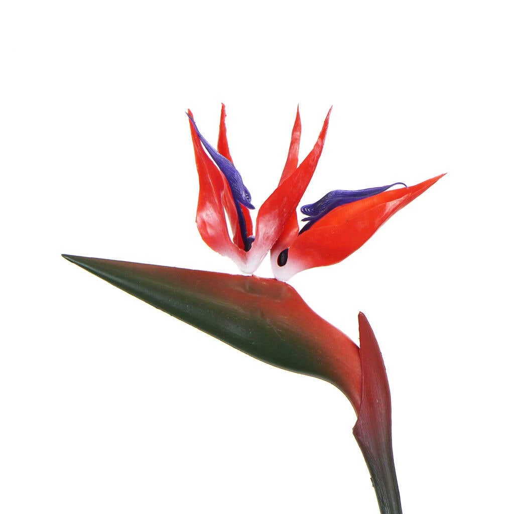 Artificial Bird Of Paradise Plant Red Flowers 1.1m 4 Artificial Bird Of Paradise Plant Red Flowers 1.1m - Image 2