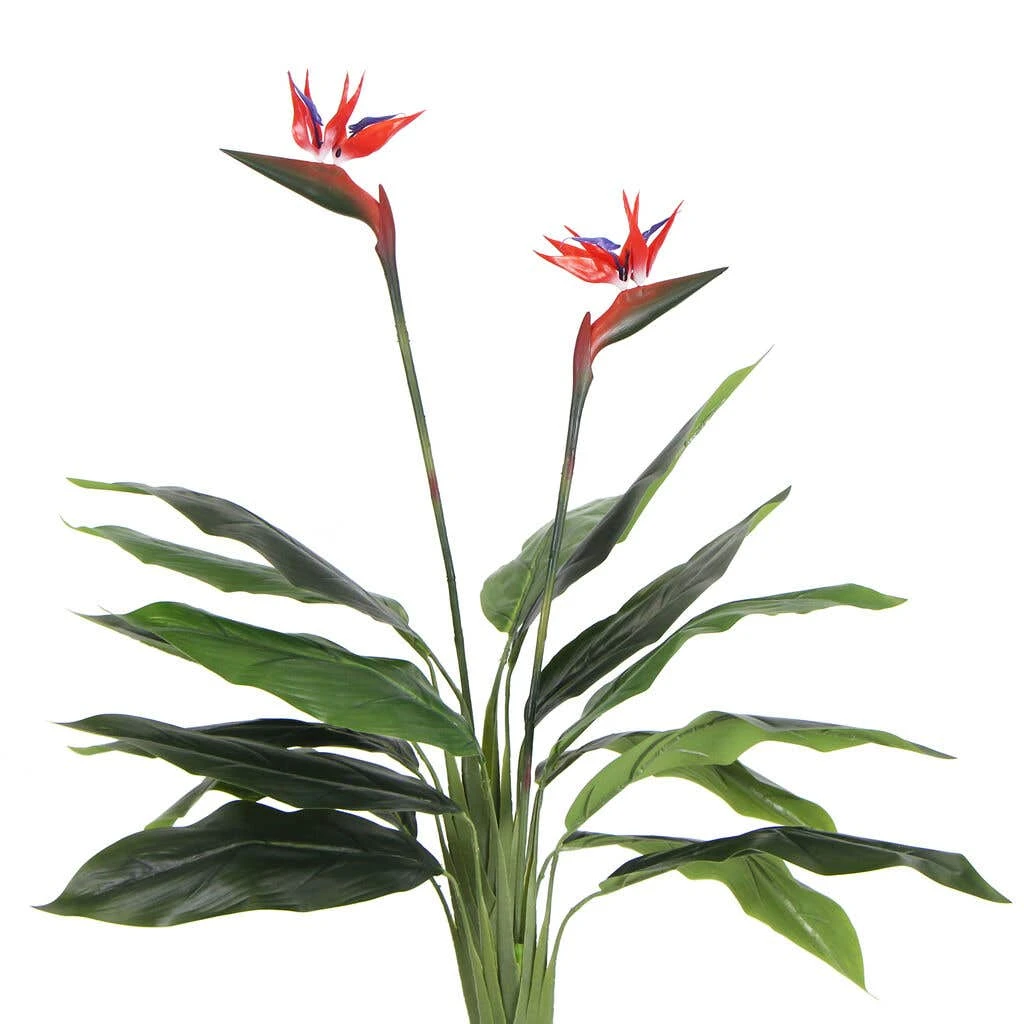 Artificial Bird Of Paradise Plant Red Flowers 1.1m 5 Artificial Bird Of Paradise Plant Red Flowers 1.1m - Image 3