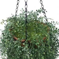 Artificial English Hanging Basket UV Resistant 1.1m -Plant Care Shop 7030133 3 5